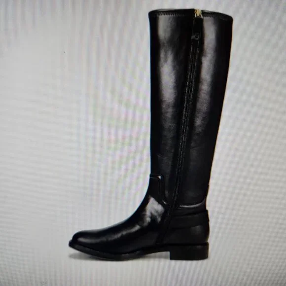 Franco Sarto "Merina" Black Equestrian style boots. NIB. Size 6 Wide Calf - Picture 3 of 13